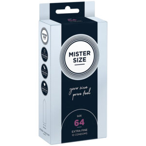 MISTER SIZE – PRESERVATIVI TAGLIA XXL 64 MM (10 UNITÀ)