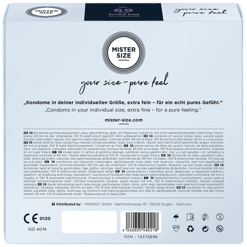 MISTER SIZE - PRESERVATIVI TAGLIA XXXL 69 MM (36 UNITÀ) - immagine 2