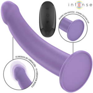 INTENSE – VIBRATORE EDDIE 17,5 CM 10 VIBRAZIONI VIOLA TELECOMANDO