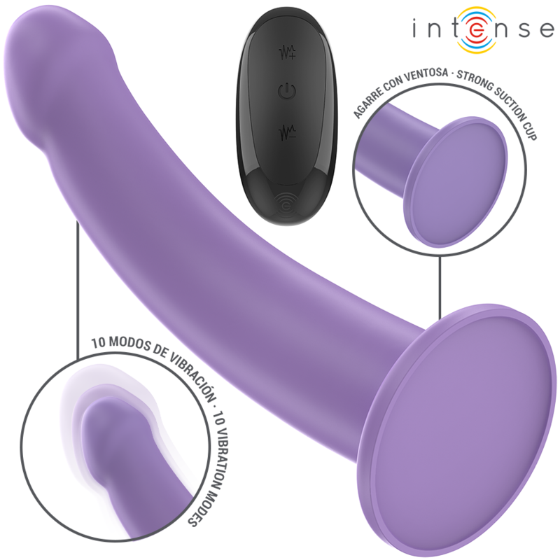 INTENSE – VIBRATORE EDDIE 17,5 CM 10 VIBRAZIONI VIOLA TELECOMANDO INTENSE – VIBRATORE EDDIE 17,5 CM 10 VIBRAZIONI VIOLA TELECOMANDO