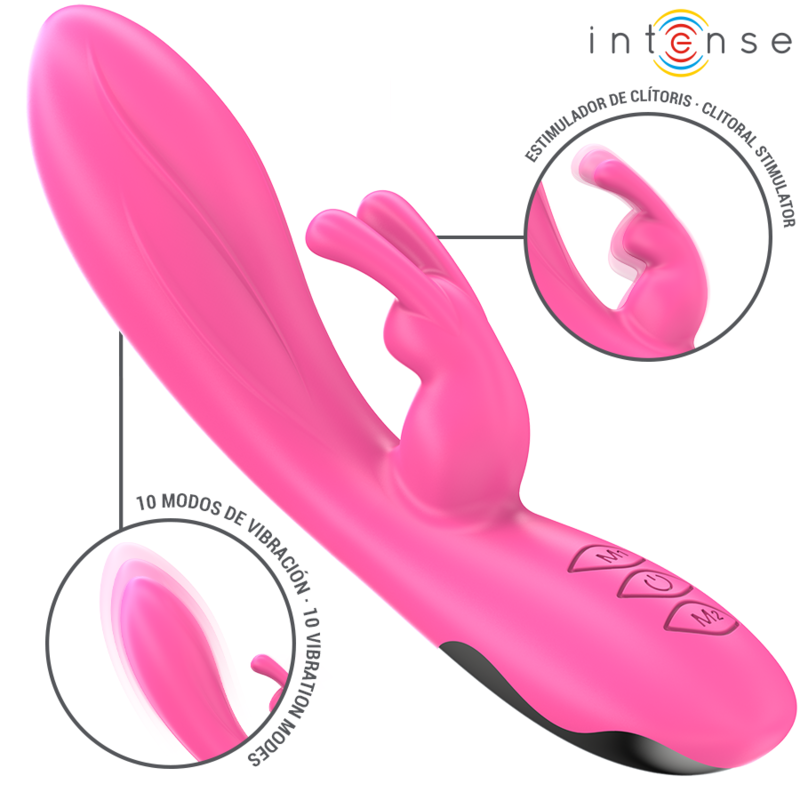 INTENSE – VIBRATORE RANDALL RABBIT 10 VIBRAZIONI ROSA