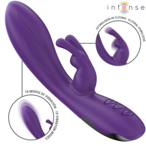 INTENSE – VIBRATORE RANDALL RABBIT 10 VIBRAZIONI VIOLA
