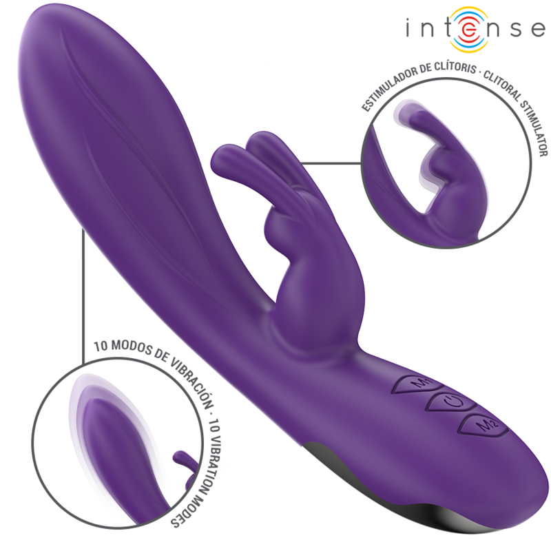 INTENSE – VIBRATORE RANDALL RABBIT 10 VIBRAZIONI VIOLA