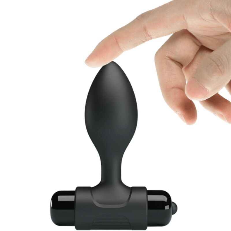 PRETTY LOVE - VIBRA BUTT 10 VIBRAZIONI PLUG ANALE NERO - immagine 7