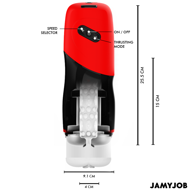 JAMYJOB - MASTURBATORE VAGINALE AUTOMATICO XPEED 5 MODALITÀ DI SPINTA ED EFFETTO SONORO - immagine 4