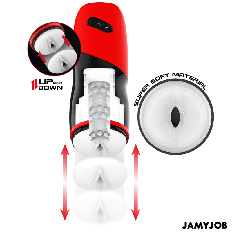JAMYJOB - MASTURBATORE VAGINALE AUTOMATICO XPEED 5 MODALITÀ DI SPINTA ED EFFETTO SONORO - immagine 3