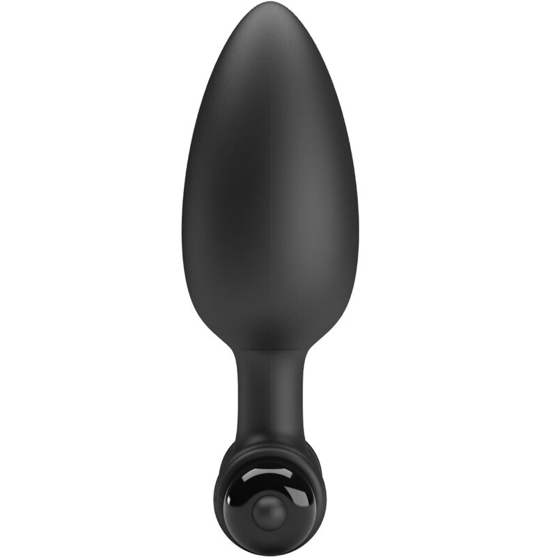 PRETTY LOVE - VIBRA BUTT PLUG 2 PLUG ANALE 10 VIBRAZIONI NERO - immagine 3