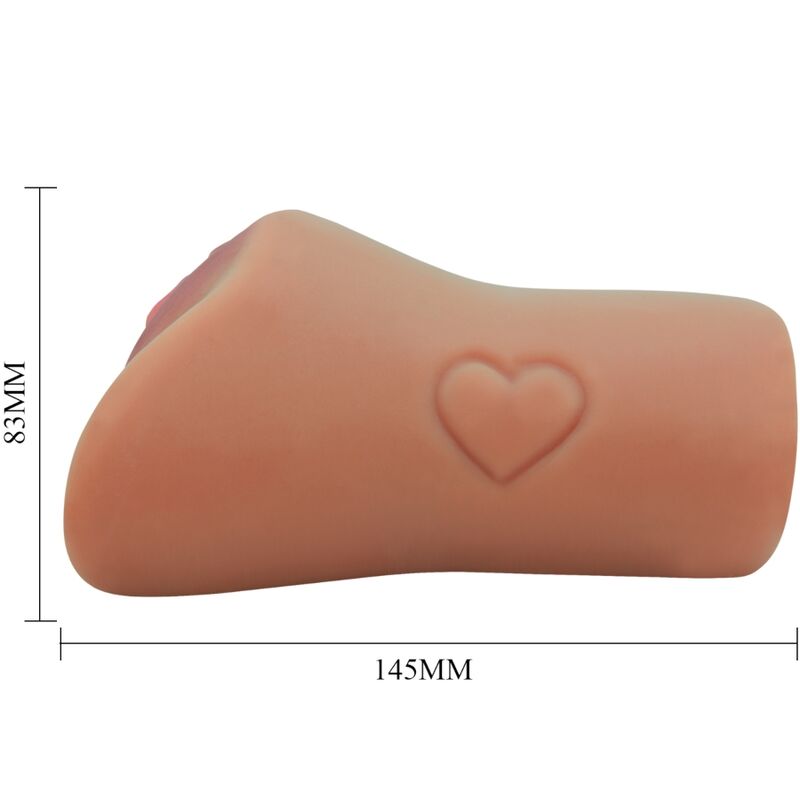 CRAZY BULL - VAGINA E ANO SCARLATTO DESIGN CON CUORE IN CARNE - immagine 2