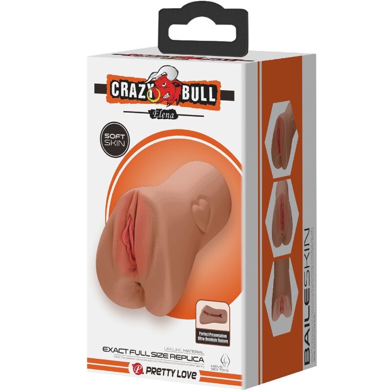 CRAZY BULL - VAGINA E ANO SCARLATTO DESIGN CON CUORE IN CARNE - immagine 3