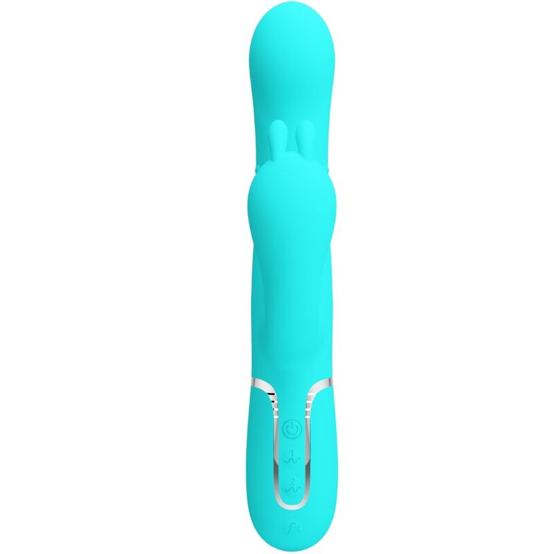 PRETTY LOVE - CAMMY 4 IN 1 MULTIFUNZIONE VIBRATORE TRIPLE RABBIT BLU - immagine 6
