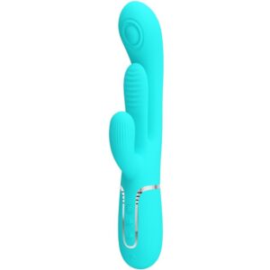 PRETTY LOVE – SHANIA TRIPLE RABBIT VIBRATORE MULTIFUNZIONE 3 IN 1 BLU