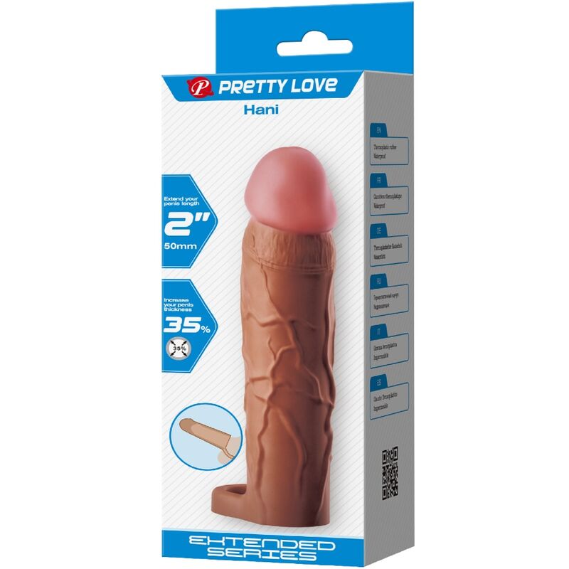 PRETTY LOVE - GUAINA PER PENE HANI CON ESTENSIONE 5 CM MULATTO - immagine 6