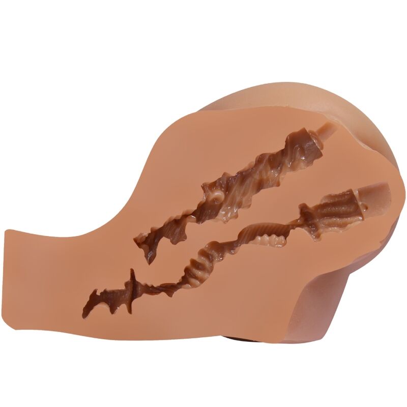 CRAZY BULL - VIBRATORE KYLIE ASS CON VAGINA E ANO REALISTICI E TELECOMANDO - immagine 7