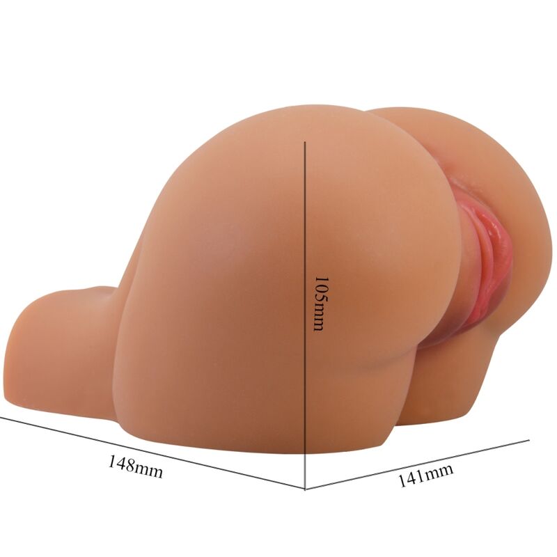 CRAZY BULL - VIBRATORE KYLIE ASS CON VAGINA E ANO REALISTICI E TELECOMANDO - immagine 8