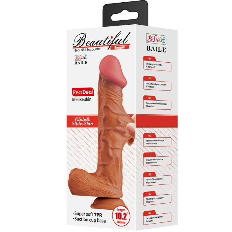BAILE - BERGRISI DILDO REALISTICO 26 CM CARNE - immagine 5