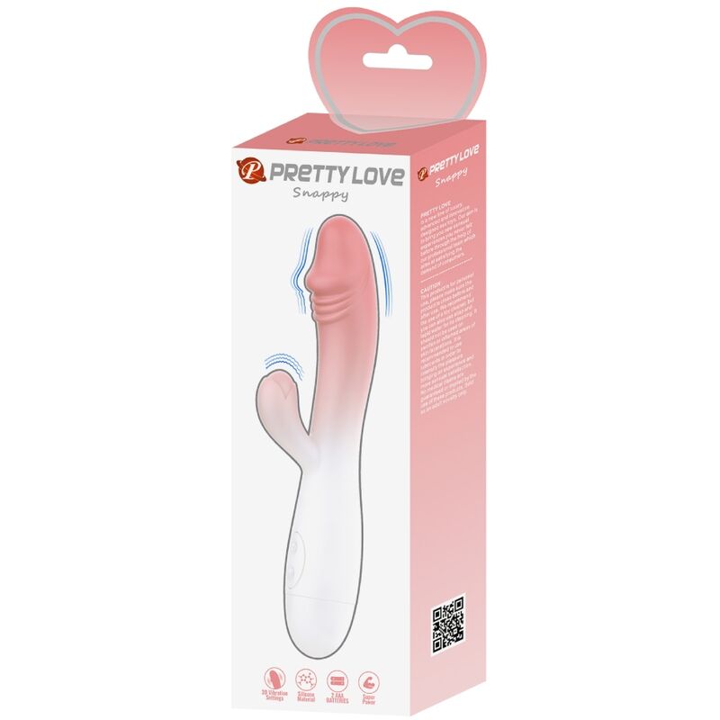 PRETTY LOVE - SNAPPY RABBIT VIBRATORE 30 VIBRAZIONI ROSA - immagine 8