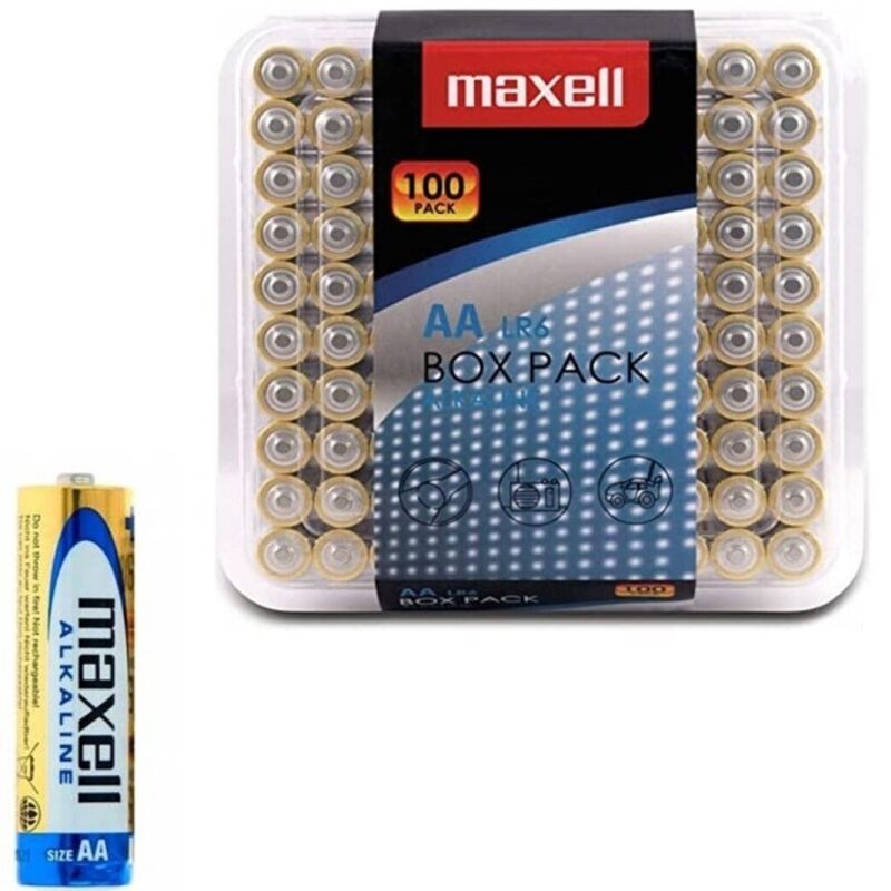 MAXELL – BATTERIA ALCALINICA AA LR6 CONFEZIONE*100 BATTERIE
