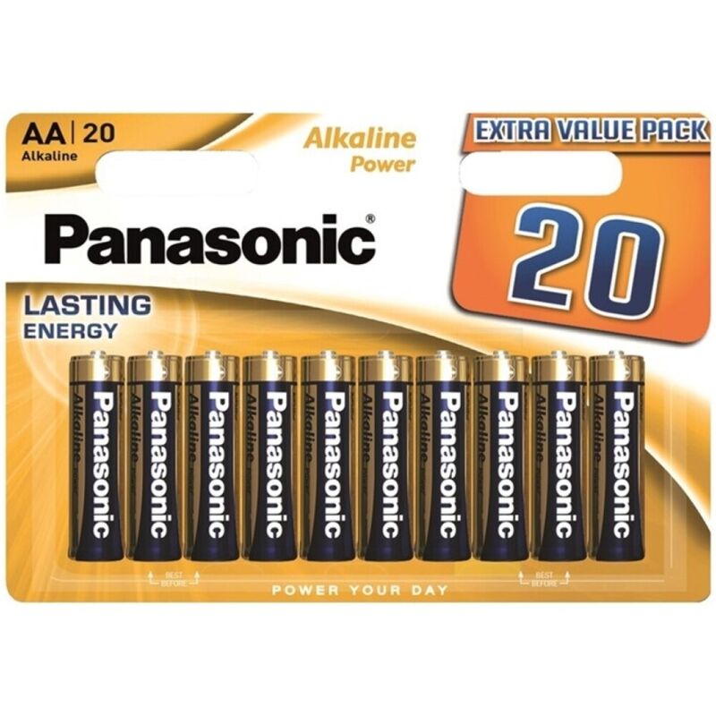 PANASONIC – BATTERIA ALCALINA BRONZO AA LR6 BLISTER*20