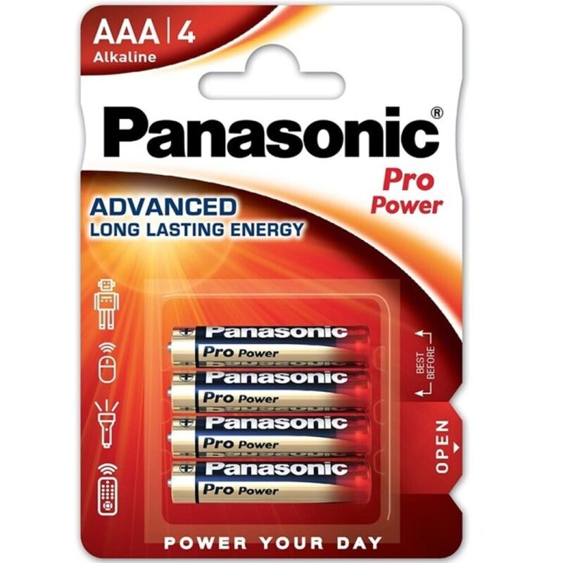 PANASONIC – BATTERIA ALCALINICA AAA PRO POWER LR03 BLISTER*4