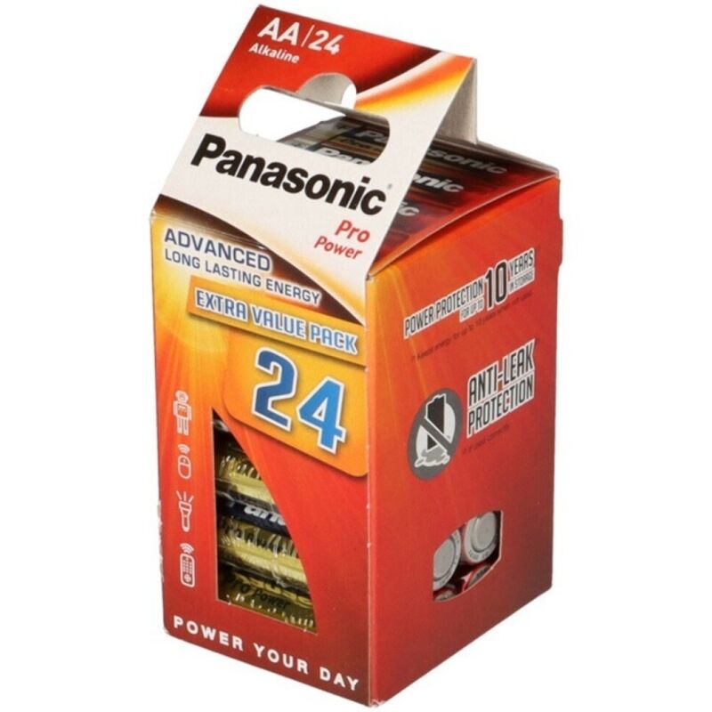 PANASONIC – BATTERIA ALCALINE AA PRO POWER LR6 CONFEZIONE*24