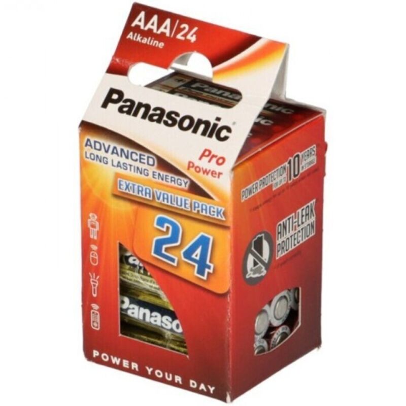 PANASONIC – BATTERIA ALCALINE AAA PRO POWER LR03 CONFEZIONE*24