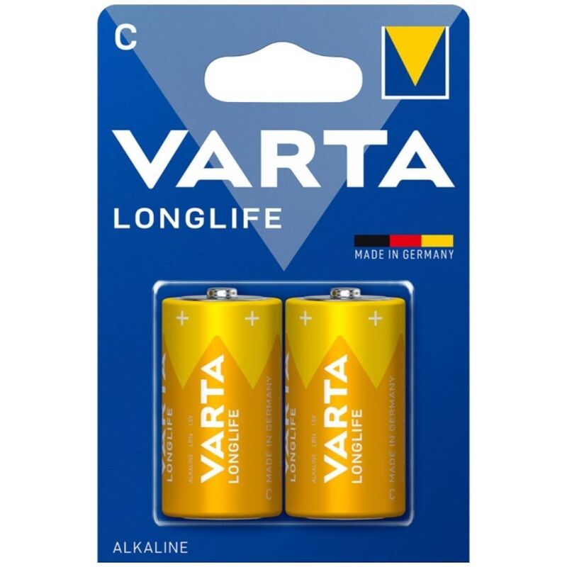VARTA – BATTERIA ALCALINA LONGLIFE C LR14 BLISTER*2