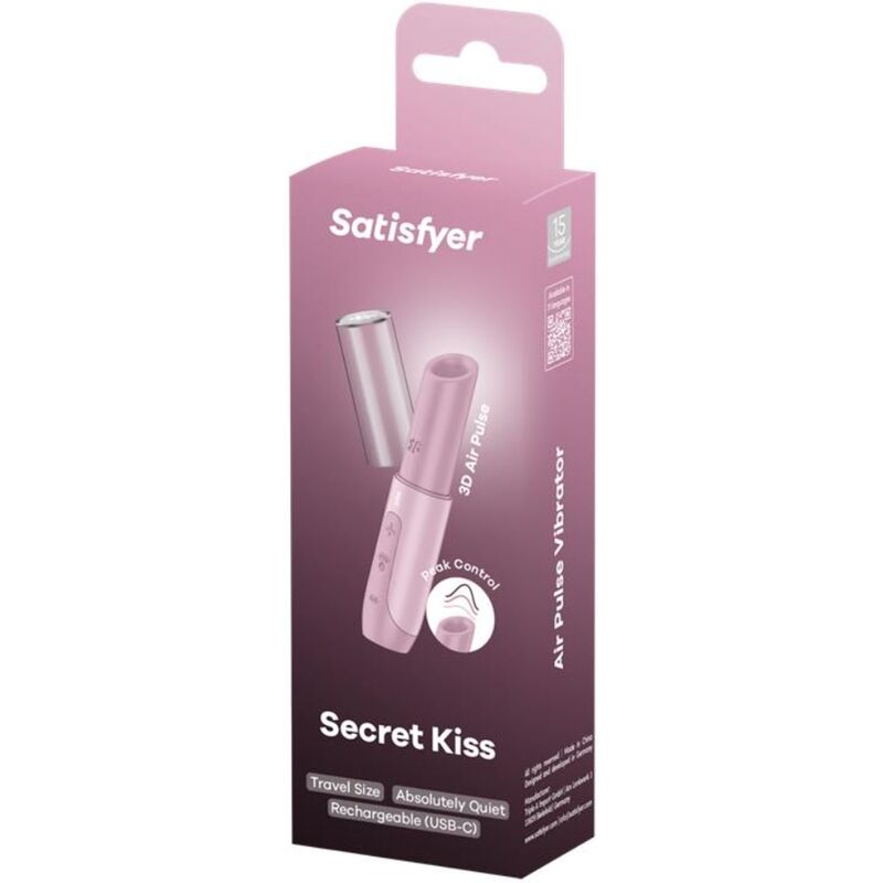 SATISFYER - SECRET KISS WAVE STIMOLATORE CLITORIDEO ROSA - immagine 4