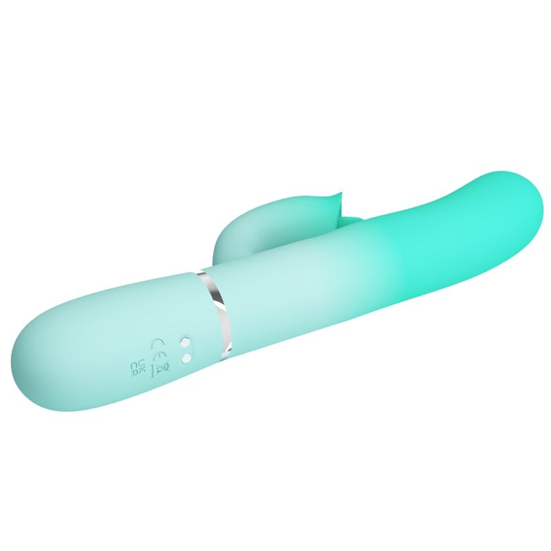 PRETTY LOVE - VIBRATORE MULTIFUNZIONE CONIGLIO GIGI VERDE ACQUA - immagine 2