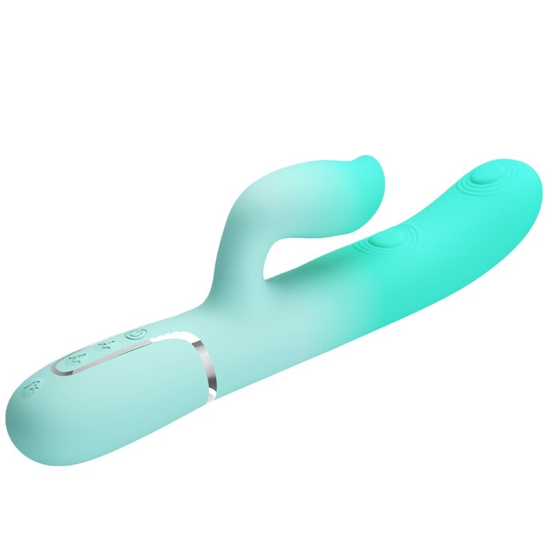 PRETTY LOVE - VIBRATORE MULTIFUNZIONE CONIGLIO GIGI VERDE ACQUA - immagine 3
