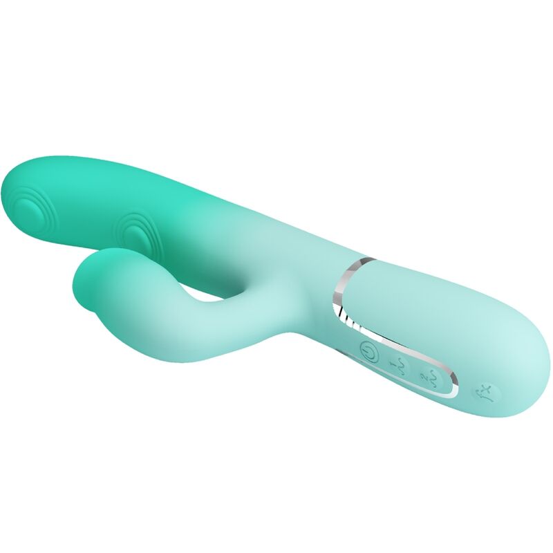 PRETTY LOVE - VIBRATORE MULTIFUNZIONE CONIGLIO GIGI VERDE ACQUA - immagine 6
