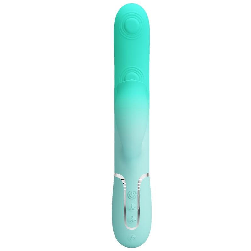 PRETTY LOVE - VIBRATORE MULTIFUNZIONE CONIGLIO GIGI VERDE ACQUA - immagine 9