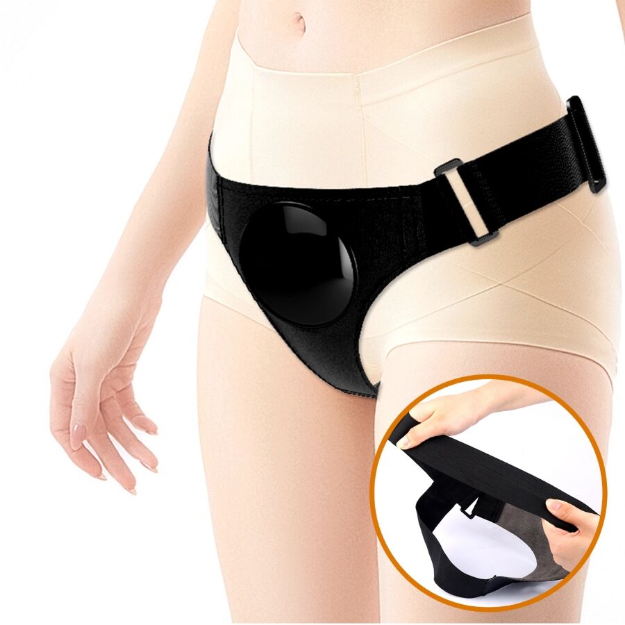 PRETTY LOVE - SLIP UNIVERSALE CON DILDO VIBRANTE E SQUIRTING 15,5 CM MULATO - immagine 3