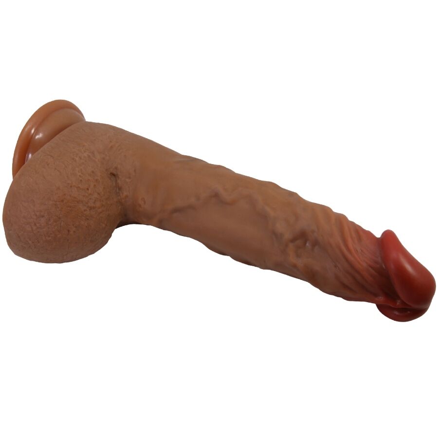 BAILE - BEAUTIFUL WILKS 5 IMPOSTAZIONI VIBRATORE REALISTICO 25 CM MULATO - immagine 4