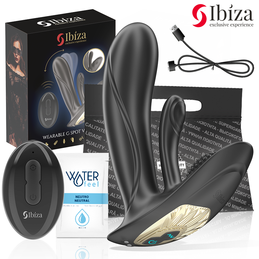IBIZA – VIBRATORE INDOSSABILE CON STIMOLAZIONE DEL PUNTO G E DEL CLITORIDE CON TELECOMANDO