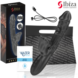 IBIZA – VIBRATORE E STIMOLATORE CLITORIDEO CON EFFETTO MORSO E ROTAZIONE