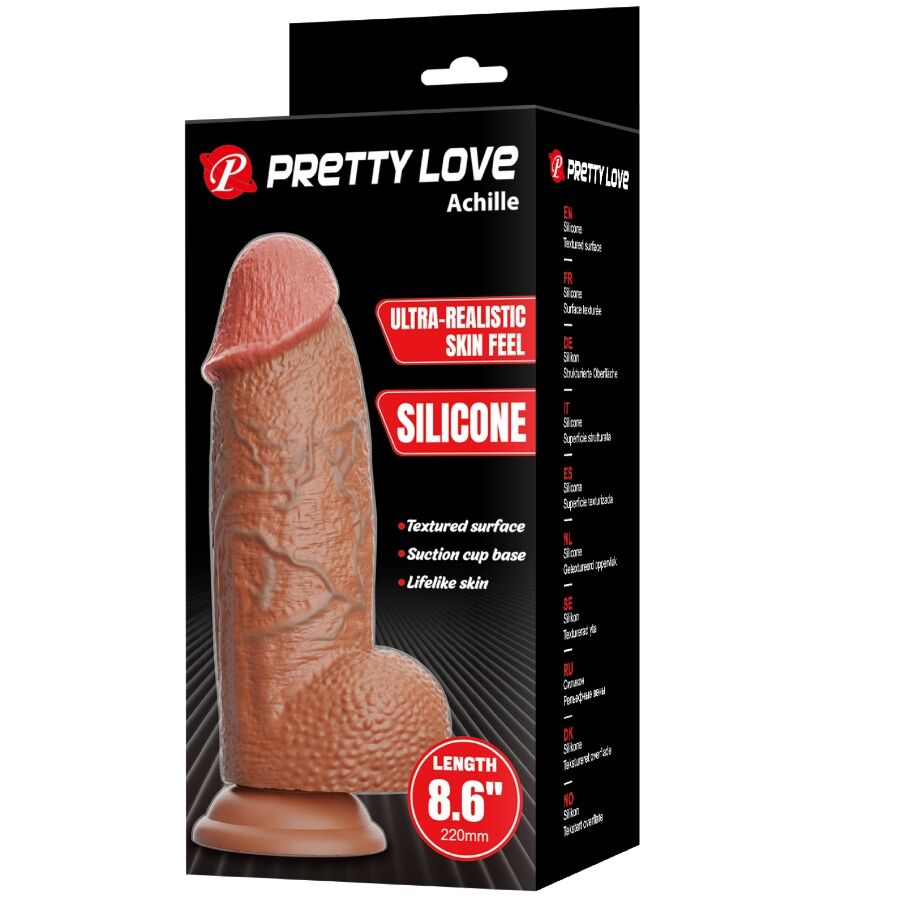 PRETTY LOVE - ACHILLE DILDO ULTRA REALISTICO 22 CM - immagine 5