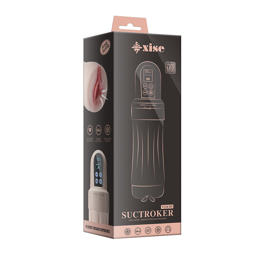 XISE - SUCTROKER V3.0 III MASTURBATORE VAGINALE CON VIBRAZIONE - immagine 6