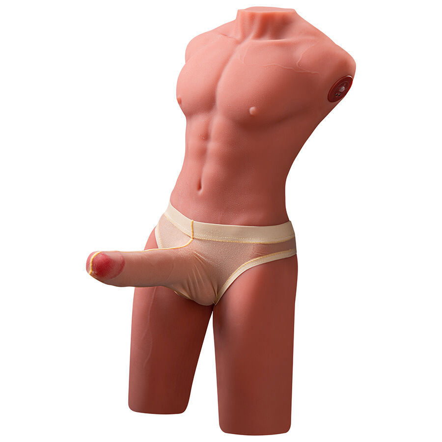 XISE - JASON MEZZO CORPO TORSO MASCHILE REALISTICO CON SPINTA E VIBRAZIONE 55 CM - immagine 6