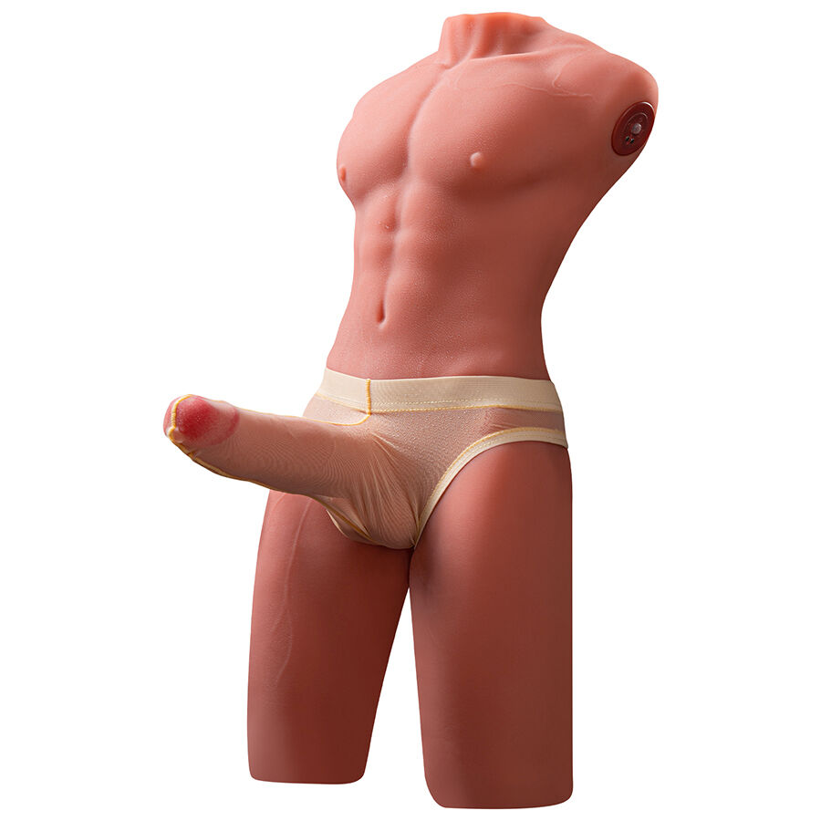XISE - JASON MEZZO CORPO TORSO MASCHILE REALISTICO CON SPINTA E VIBRAZIONE 55 CM - immagine 4