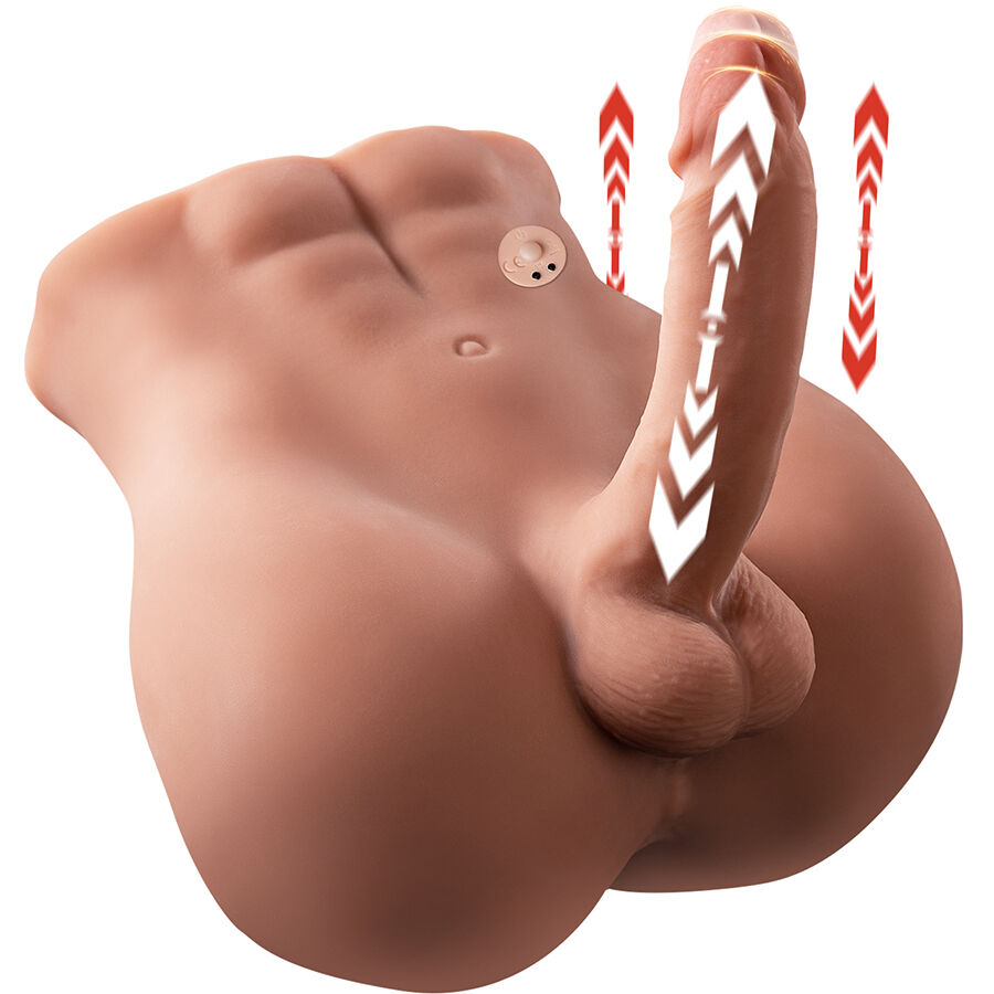 XISE – BERTLETT DILDO ASS DILDO REALISTICO E MASTURBATORE ANALE POSIZIONE FRONTALE CON SPINTA 18 CM