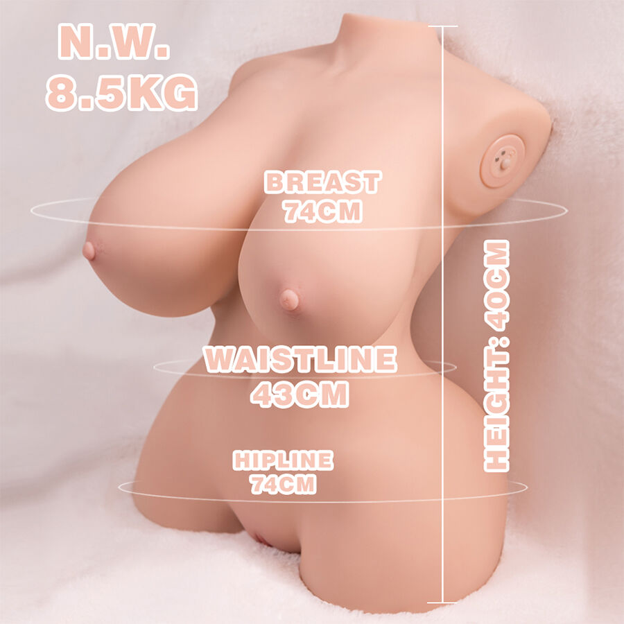 XISE - PICCOLO TORSO REALISTICO CON VIBRAZIONE FEMMINILE 40 CM - immagine 11