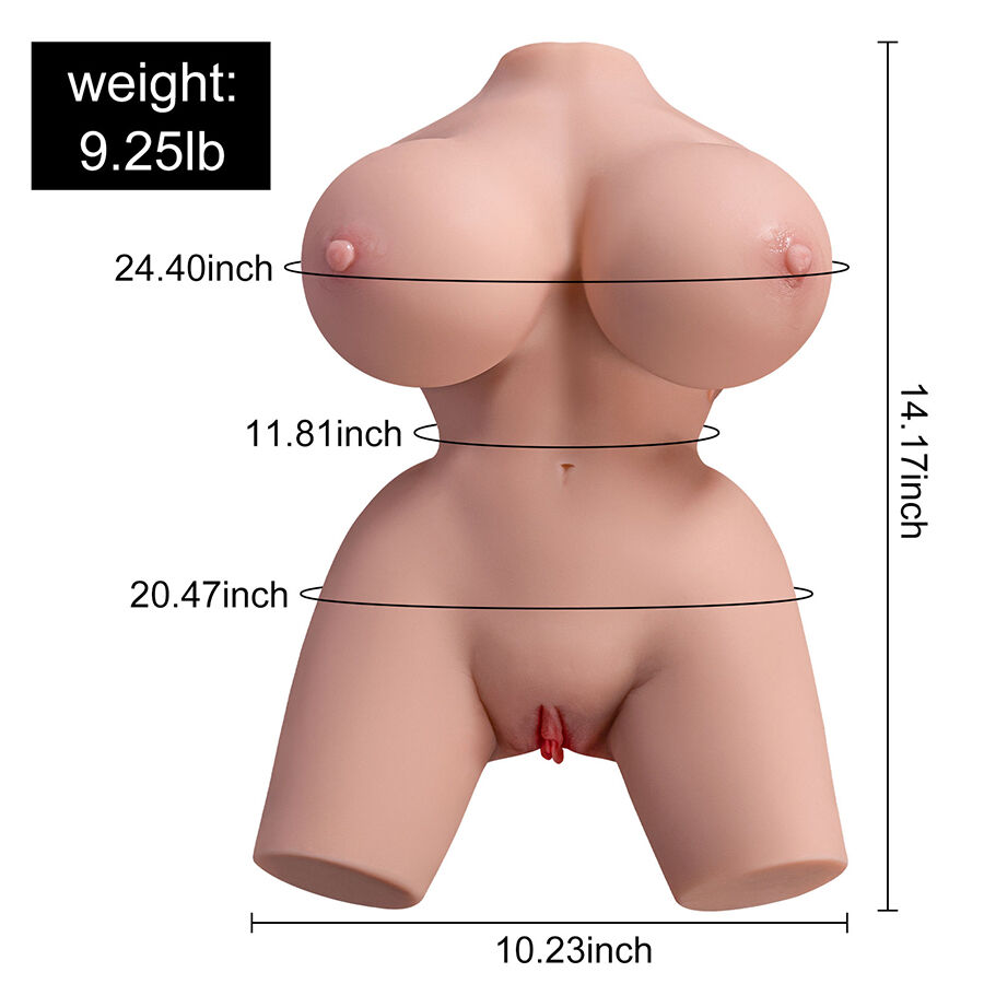 XISE - FRIEDA TORSO FEMMINILE REALISTICO CON VIBRAZIONE 36 CM - immagine 5