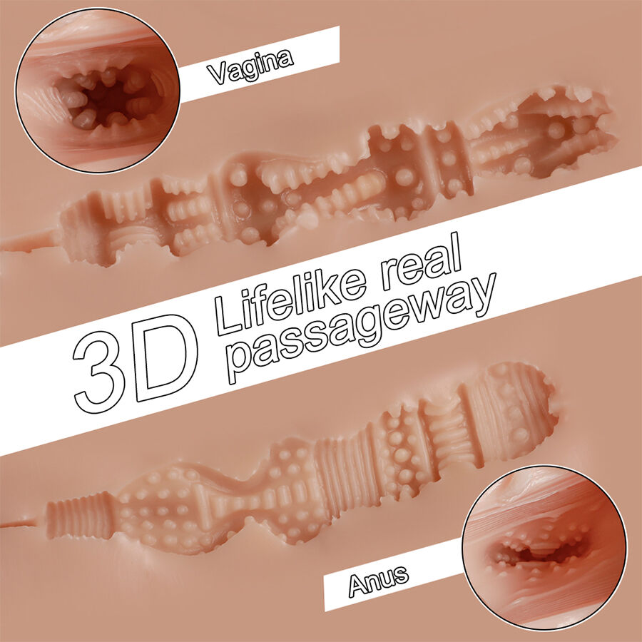 XISE - TRACY MASTURBATORE MULTIPOSIZIONE REALISTICO VIBRANTE PER VAGINA E ANO - immagine 3
