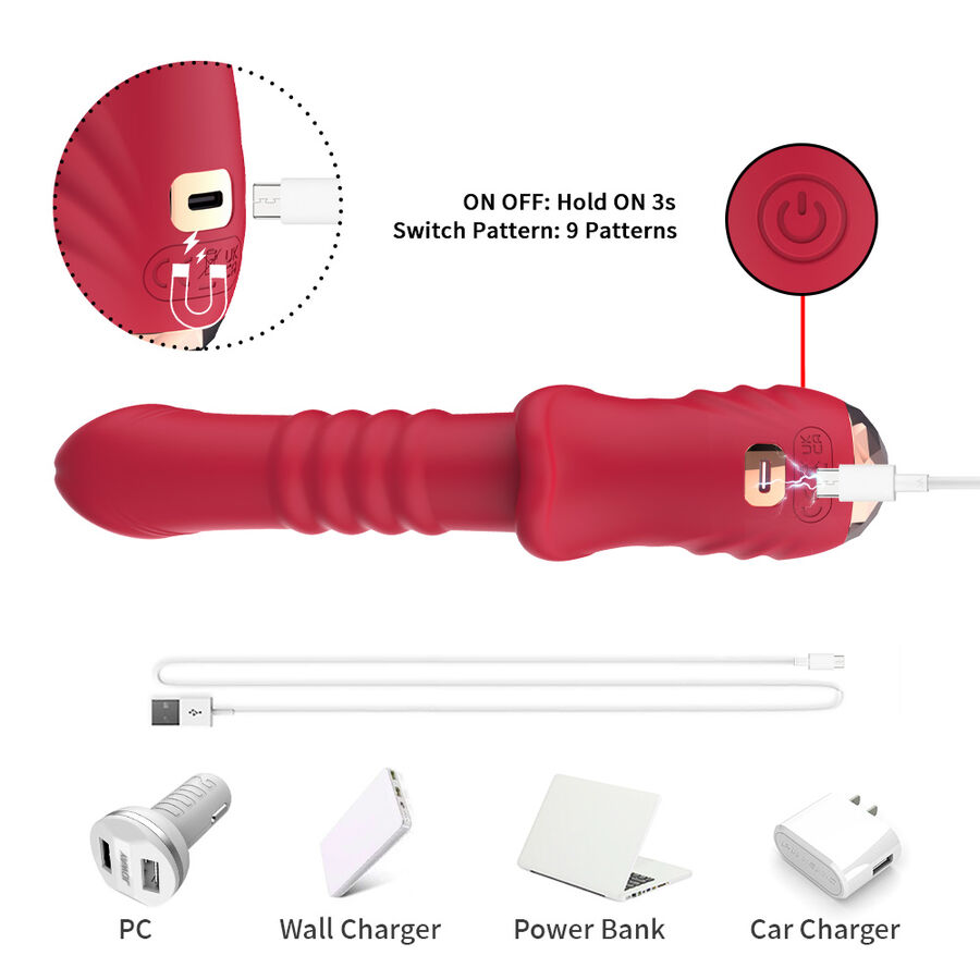 ARMONY - POINT A DILDO VIBRATORE STIMOLANTE ROSSO - immagine 6