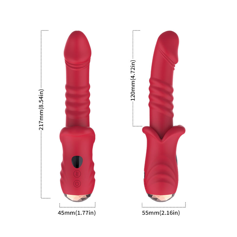 ARMONY - POINT A DILDO VIBRATORE STIMOLANTE ROSSO - immagine 5