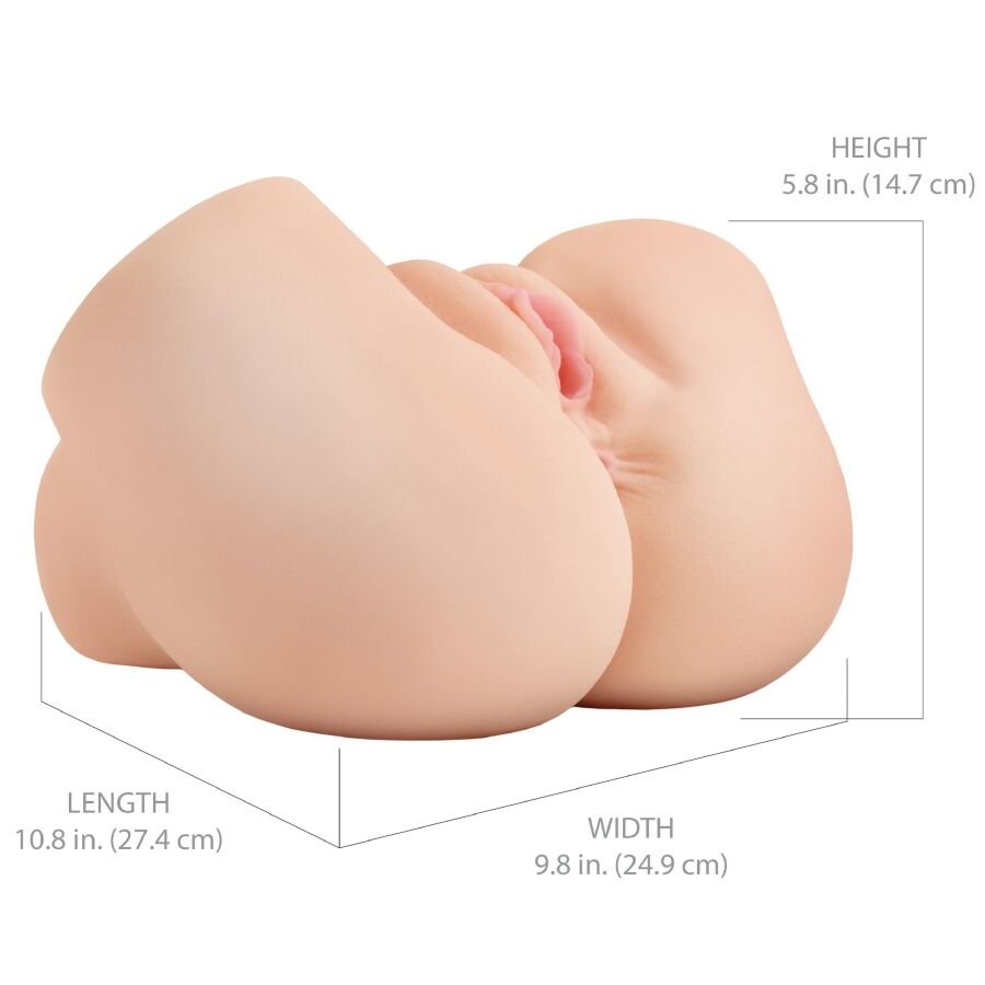 PDX ELITE - BACK THAT ASS UP MASTURBATORE REALISTICO VIBRANTE PER VAGINA E ANO - immagine 6