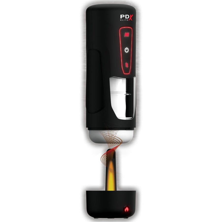 PDX ELITE - MASTURBATORE AUTOMATICO MILK ME HOTTER CON VIBRAZIONE A SPINTA E EFFETTO CALORE - immagine 4