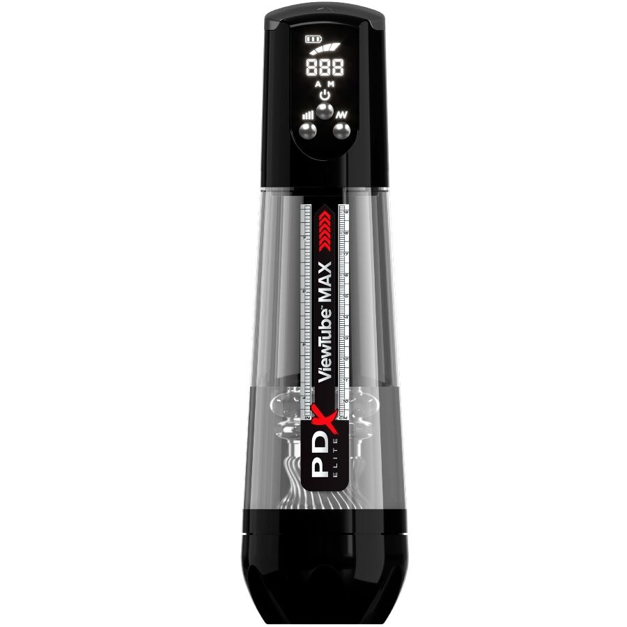 PDX ELITE – VIEWTUBE MAX VIEW MASTURBATORE AUTOMATICO CON ASPIRAZIONE TRASPARENTE