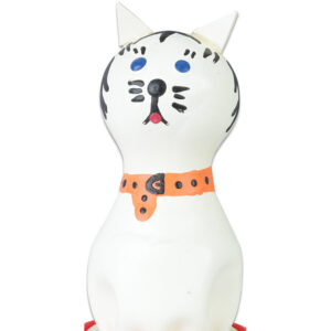 CONDOMERIE - PRESERVATIVO DECORATIVO PINTADO A MANO GATO BLANCO
