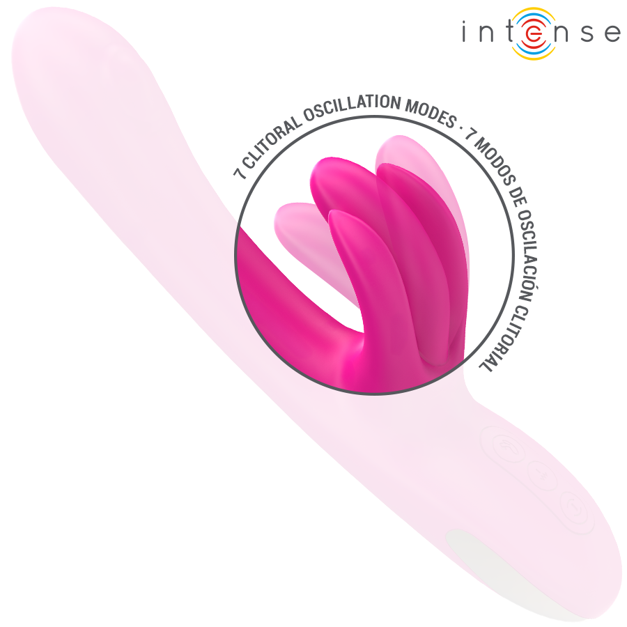 INTENSE - VIBRATORE MULTIFUNZIONE CONIGLIO BRITNEY 23 CM ROSA - immagine 4